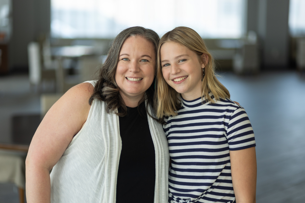 Jamie with her daughter Rebekeh